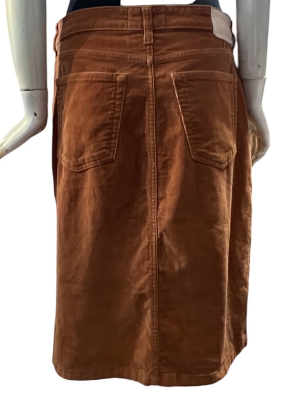 Everlane Corduroy Button Front Skirt Size 28 - Picture 2 of 7